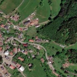 Satellite imagery of [Sobkovice] church t., CZ