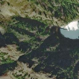 Satellite imagery of Queen Peak, CA