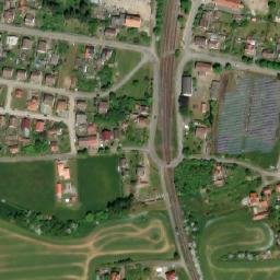 Satellite imagery of [Žihle] cemetry church t., CZ