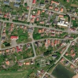Satellite imagery of [Žihle] cemetry church t., CZ