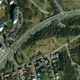 Satellite imagery of Nové Butovice [Praha-Stodůlky] church t., CZ