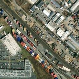 Satellite imagery of Prumstav [Praha-Dolní Měcholupy] factory chimney, CZ