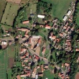Satellite imagery of [Kšely] church t., CZ