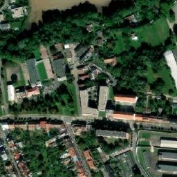 Satellite imagery of Elkov [Pardubice] factory chimney, CZ