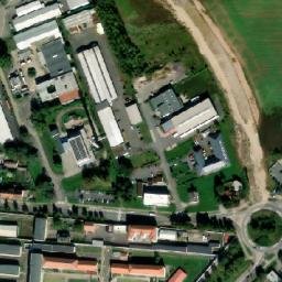 Satellite imagery of Elkov [Pardubice] factory chimney, CZ