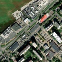 Satellite imagery of Elkov [Pardubice] factory chimney, CZ