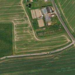Satellite imagery of [Žihle] cemetry church t., CZ