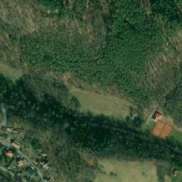Satellite imagery of [Křivoklát]burg & outlook t., CZ