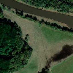 Satellite imagery of [Rybitví] incinerator chimney, CZ