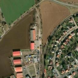 Satellite imagery of [Rudná-Dušníky] church t., CZ
