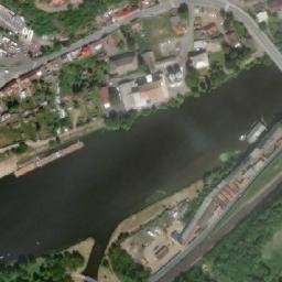 Satellite imagery of [Týnec nad Labem] water tower, CZ