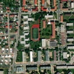 Satellite imagery of [Přelouč] town hall t., CZ