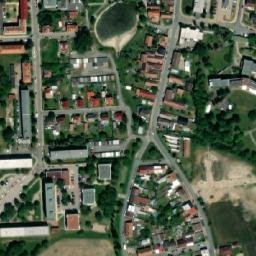 Satellite imagery of [Přelouč] town hall t., CZ