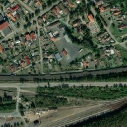 Satellite imagery of [Chvaletice nad Labem] power plant chimney, CZ