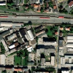 Satellite imagery of [Pardubice] power plant chimney, CZ