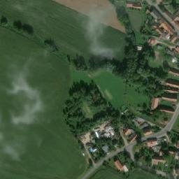 Satellite imagery of [Skořenice] church t., CZ
