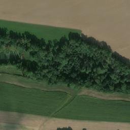 Satellite imagery of [Skořenice] church t., CZ