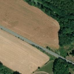 Satellite imagery of Lepějovice [Valy nad Labem] cemetery church sanctus t., CZ