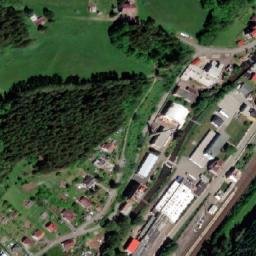 Satellite imagery of Tesla Eltes cz [Jablonné nad Orlicí] former factory chimney, CZ