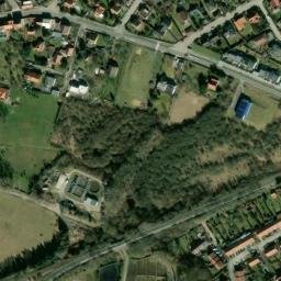 Satellite imagery of [Rudná-Hořelice] church t., CZ