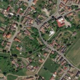 Satellite imagery of sv. Prokop [Záboří nad Labem] church t., CZ