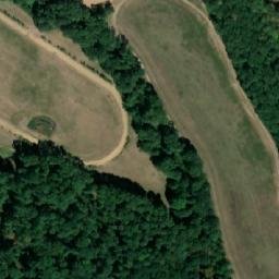 Satellite imagery of Lepějovice [Valy nad Labem] cemetery church sanctus t., CZ