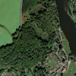 Satellite imagery of Permon II. [Roztoky u Křivoklátu] factory chimney, CZ