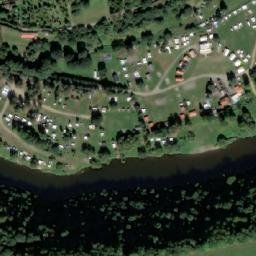 Satellite imagery of Permon II. [Roztoky u Křivoklátu] factory chimney, CZ