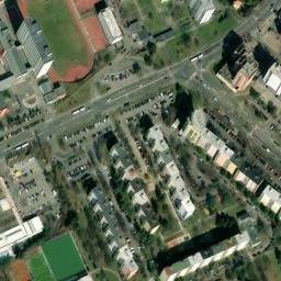 Satellite imagery of [Praha-Kamýk] police academy chimney, CZ