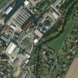 Satellite imagery of Raposklo [Rapotín] glasworks chimney, CZ