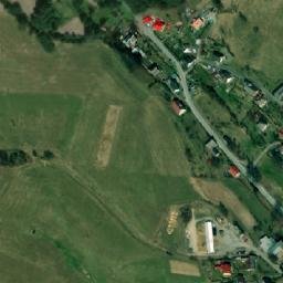 Satellite imagery of [Písařov] church t., CZ