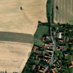 Satellite imagery of [Šípy-Milíčov] church t., CZ