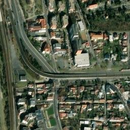 Satellite imagery of [Praha-Modřany] former sugar factory chimney, CZ