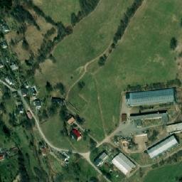 Satellite imagery of [Písařov] church t., CZ