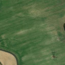 Satellite imagery of [Šípy-Milíčov] church t., CZ