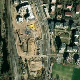 Satellite imagery of [Praha-Modřany] former sugar factory chimney, CZ