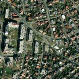 Satellite imagery of [Praha-Modřany] former sugar factory chimney, CZ