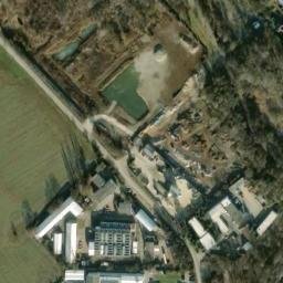Satellite imagery of Interier [Říčany u Prahy] factory chimney, CZ