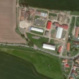 Satellite imagery of [Lošany] church t., CZ