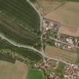 Satellite imagery of [Polní Voděrady] church t., CZ