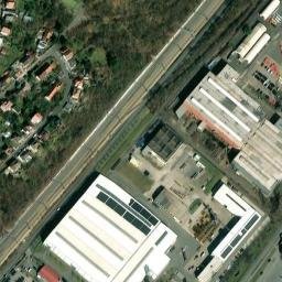 Satellite imagery of [Praha-Radotín] former state farm chimney, CZ