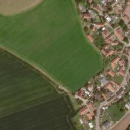 Satellite imagery of [Polní Voděrady] church t., CZ