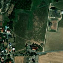 Satellite imagery of [Mikulovice] church t., CZ