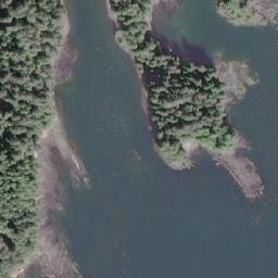Satellite imagery of Racoon Point, CA