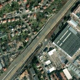 Satellite imagery of Janka [Praha-Radotín] factory chimney, CZ