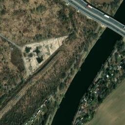 Satellite imagery of [Praha-Radotín] former state farm chimney, CZ