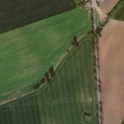 Satellite imagery of [Polní Voděrady] church t., CZ
