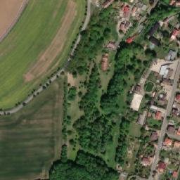 Satellite imagery of [Nebovidy] church t., CZ