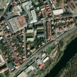 Satellite imagery of Janka [Praha-Radotín] factory chimney, CZ