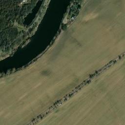 Satellite imagery of [Praha-Radotín] former state farm chimney, CZ